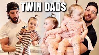 TWIN BROTHERS BECOME TWIN DADS TO TRIPLETS AT HOME FOR 24 HOURS [upl. by Aserehtairam780]