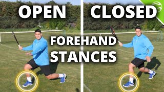 Tennis Forehand Stances  Open vs Closed vs Neutral [upl. by Longerich]