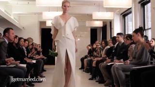 Angel Sanchez Bridal Gowns  Runway Video Spring 2012 [upl. by Nicko67]