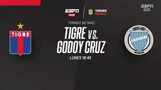 Torneo Betano 2024  Tigre vs Godoy Cruz  Promo ESPN Premium Arg [upl. by Malim]