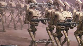 Copyright Free Star Wars Music  Invasion March [upl. by Freed103]