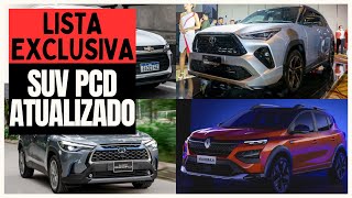 7 SUV PCD DISPONÍVEIS COM TODAS AS ISENÇÕES PARA 2024 [upl. by Einhapets621]