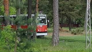 KTM5 Nr 101 Tram Daugavpils Stropi [upl. by Yojenitsirk473]