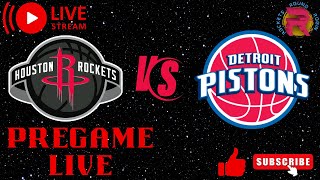 🔴 Rockets VS Pistons Pregame Live [upl. by Heyward]