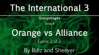 Dota 2  The International 3  Alliance vs Orange game 2  Group B [upl. by Yllus]