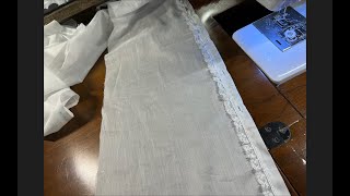 Project 31 Video 7 Day Gown amp Bonnet CC Handsewing I [upl. by Arrek]