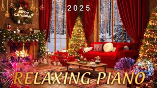 Relaxing Christmas Music Ambience 🔥 Instrumental Christmas Music Crackling Fireplace [upl. by Ilellan]