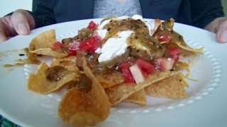 SissEsnacks ASMR  Mexican Food  Nachos amp Tomatillo Salsa Recipe  Eating Sounds  Mukbang [upl. by Sirc]