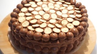 HOW TO MAKE A MALTESERS CAKE BY CRAZY HACKER [upl. by Derward]