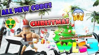 NEW CODES IN WEIGHT LIFTING SIMULATOR 3  WLS 3   Christmas Update   Roblox [upl. by Ylirama]