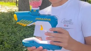 The Original Gel Blaster Piranha Super cool gel blaster kids love it [upl. by Ransom]