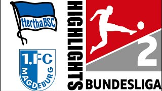 FC Magdeburg 13 Hertha Berlin Highlights  Bundesliga 2  20242025 [upl. by Greenland]