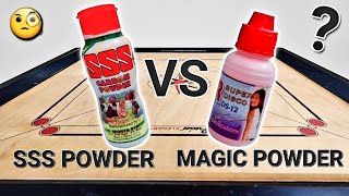 SSS CARROM POWDER VS MAGIC POWDER IN CARROM [upl. by Aled]