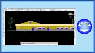 DISEGNO PROSPETTO DI UN EDIFICIO CON CAD 113 [upl. by Gerri]