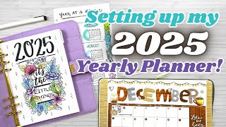 Setting up my 2025 Planner LIVE 📖 My 2025 Future Log [upl. by Doralia904]