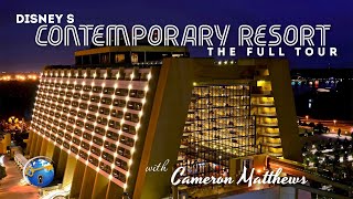 Disneys Contemporary Resort Tour  Walt Disney World Resort hotel tour 4k [upl. by Wasson]