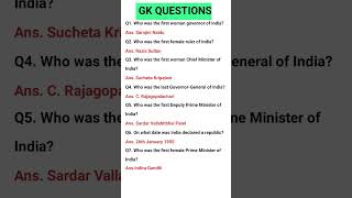 Who was first female prime minister of Indiaimportant general questions and answers [upl. by Yssor]