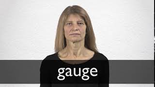 How to pronounce GAUGE in British English [upl. by Marmaduke]