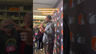 Browns QB Jameis Winston says he’s thankful for the media [upl. by Andre]