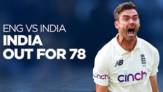 🔥 India bowled OUT for 78 IN FULL  England v India 2021  Headingley [upl. by Mayhew915]