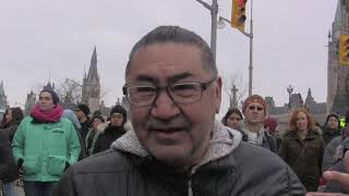 ‘A sad day’ Protest held in Ottawa over RCMP arrests at BC blockade [upl. by Jacie]