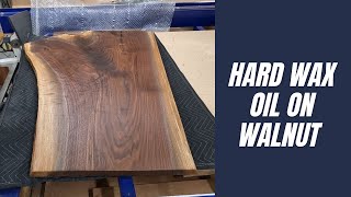 Hard wax finish on Walnut table top [upl. by Inaliel]