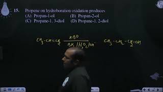 Propene on hydroboration oxidation produces [upl. by Latisha]