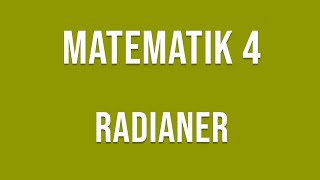 Matematik 4  Trigonometri  Radianbegreppet [upl. by Alracal989]