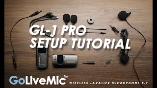 GoliveMic GL1 Pro Basic Tutorial on Setting Up with Phones and Laptop [upl. by Azerila]