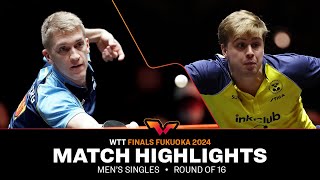 Anton Kallberg vs Truls Moregard  MS R16  WTT Finals Fukuoka 2024 [upl. by Dominus]