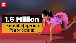 Sasankabhujangasanam  Yoga for beginners by Yamini Sharma  Health Benefits  Manorama Online [upl. by Onairam]