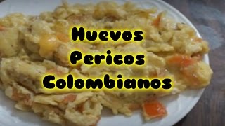 Como Hacer Huevos Pericos Colombianos Huevos Revueltos Receta Cocina Facil [upl. by Adnahsam]