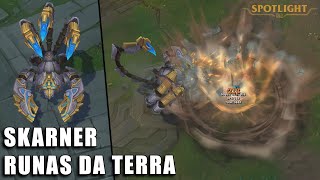 Skarner Runas da Terra  Rework 2024  Skin Spotlight Previa [upl. by Asillim]