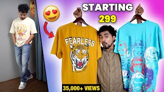 AWESOME COLLECTION😍  Budget Oversized TShirts under ₹500  Amazon Haul 2024 [upl. by Eciened]