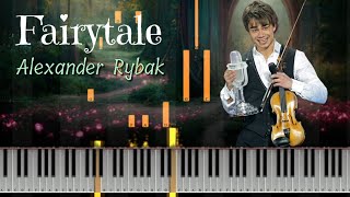 Fairytale by Alexander Rybak Piano Tutorial with Sheet Music Сказка [upl. by Boles]