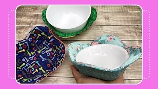 How to Sew a Bowl Cozy with Crafty Gemini [upl. by Eiramnna487]