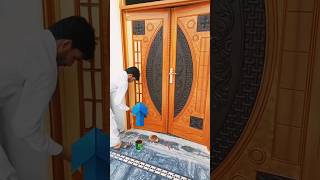 Wood polishing Maine doors interiordesign [upl. by Ithsav]