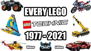 All LEGO TECHNIC SETS from 1977  2021 Winter Edition [upl. by Raina]