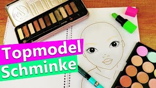 Topmodel Gesicht mit ECHTEM Makeup malen Geht das DIY Experiment [upl. by Wivinah627]