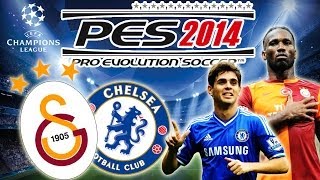 PES 2014 Galatasaray vs Chelsea  Champions League 26022014  MUST SEE  Turkish Commentary [upl. by Wylma]