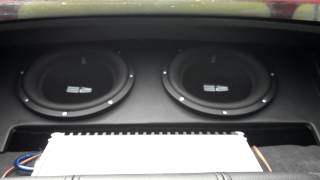 RE SE 12s and Hifonics Brutus 1700w amp playing White Clouds by Decaf [upl. by Ahterod]