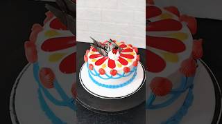 Multicolor cake designmix fruit cake Beautiful cake decoration shortsfeedviralsshorts [upl. by Avehs473]