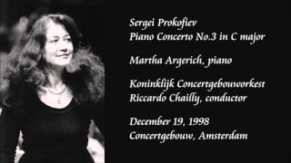 Prokofiev Piano Concerto No3 in C major  Argerich  Chailly  Royal Concertgebouw Orchestra [upl. by Surdna]