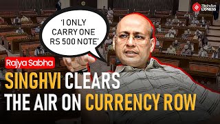 Currency Notes Found Near Singhvis Rajya Sabha Seat Probe Underway Singhvi Clarifies [upl. by Matthei]