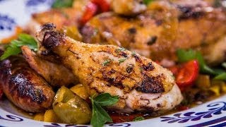 Home amp Family  Frank Pellegrinos Grilled Chicken Scarpariello Recipe [upl. by Adnocahs]