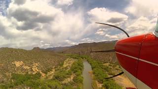 Challenging Arizona Airstrips  Takeoff Red Creek Airstrip [upl. by Halsey728]