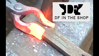 Forging Knife Makers Tongs  DF In The Shop [upl. by Nomit162]