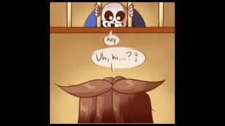 Chara Meets Sans  Undertale Comic Dub [upl. by Niamrahc]