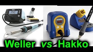 EEVblog 1063  Weller WE1010 vs Hakko FX888D Soldering Station [upl. by Devon]