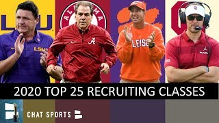 College Football Recruiting Top 25 Recruiting Classes Leading Up To 2020 National Signing Day [upl. by Hselin538]